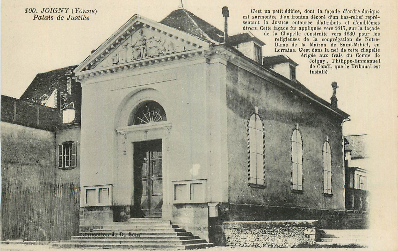 CPA Joigny (Yonne) Palais de Justice