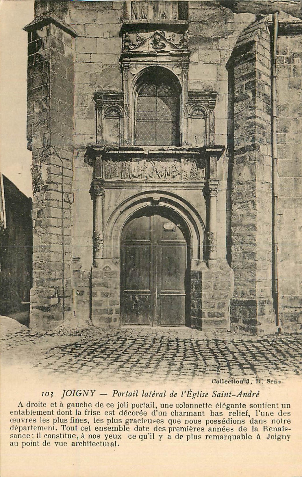CPA Joigny Portail de l'Eglise Saint Andre