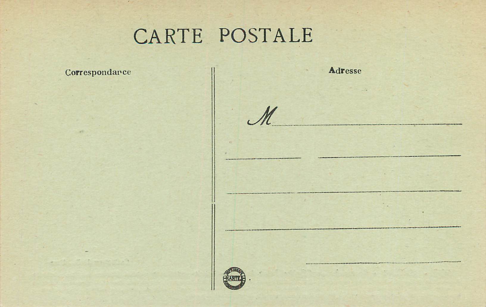 CPA Joigny Cartouche de l'Eglise Saint Andre — Back