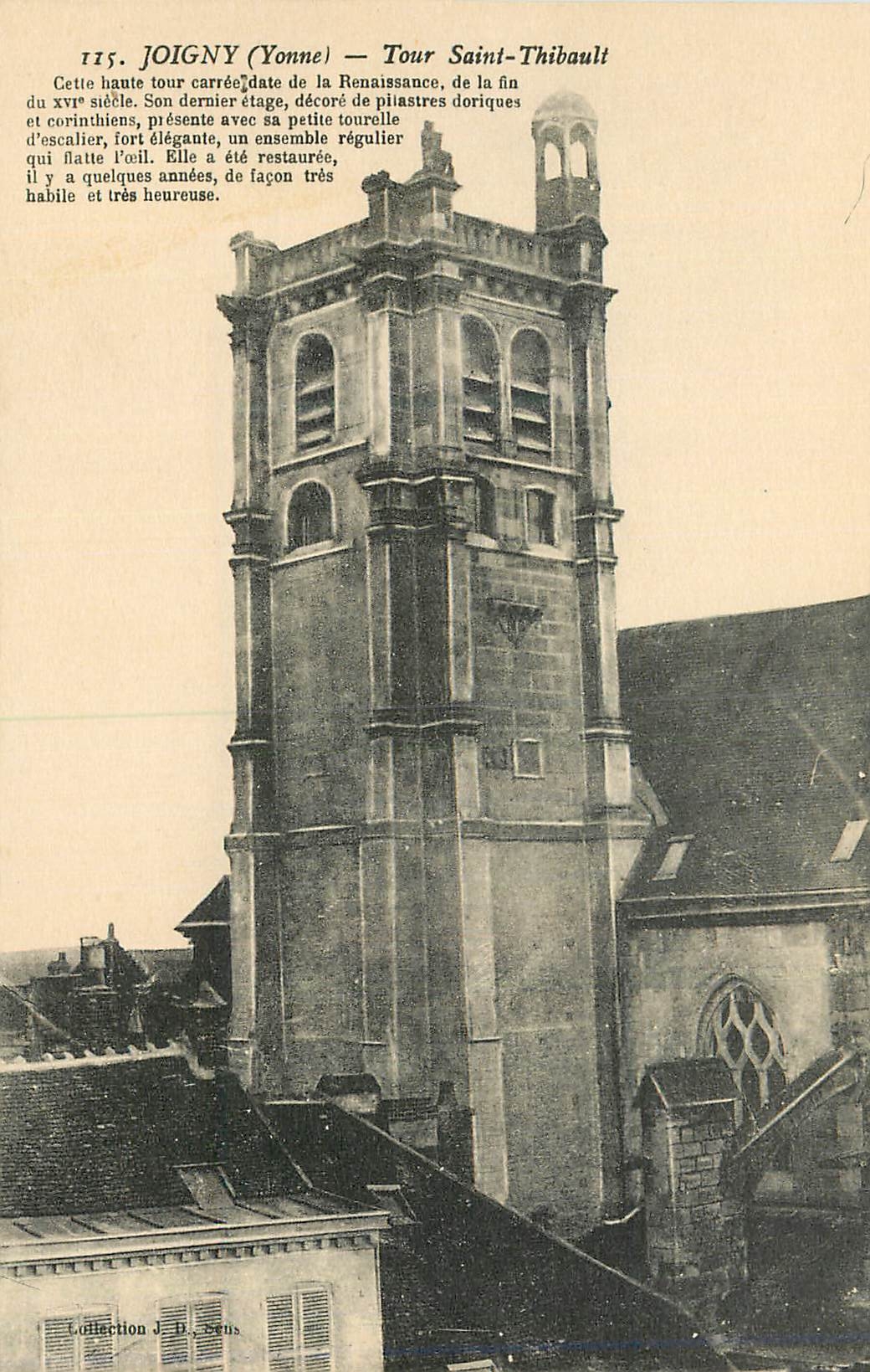 CPA Joigny (Yonne) Tour Saint Thibault