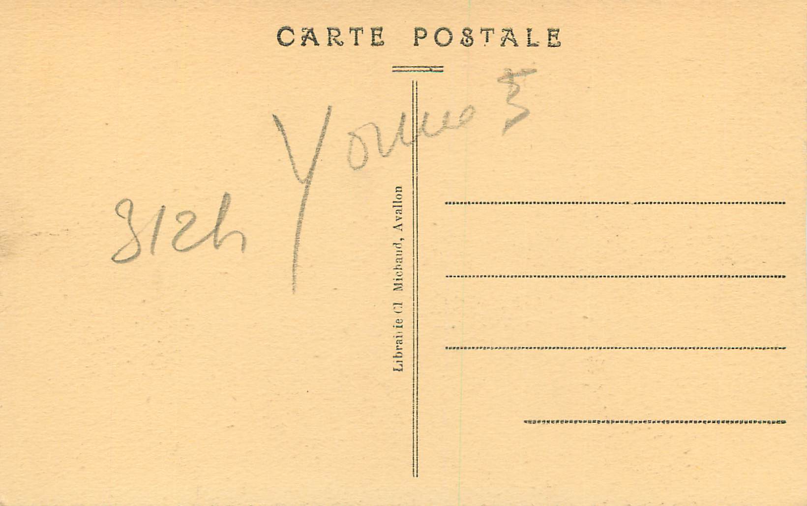 CPA Montreal Les Stalles (Cote Droit) — Back