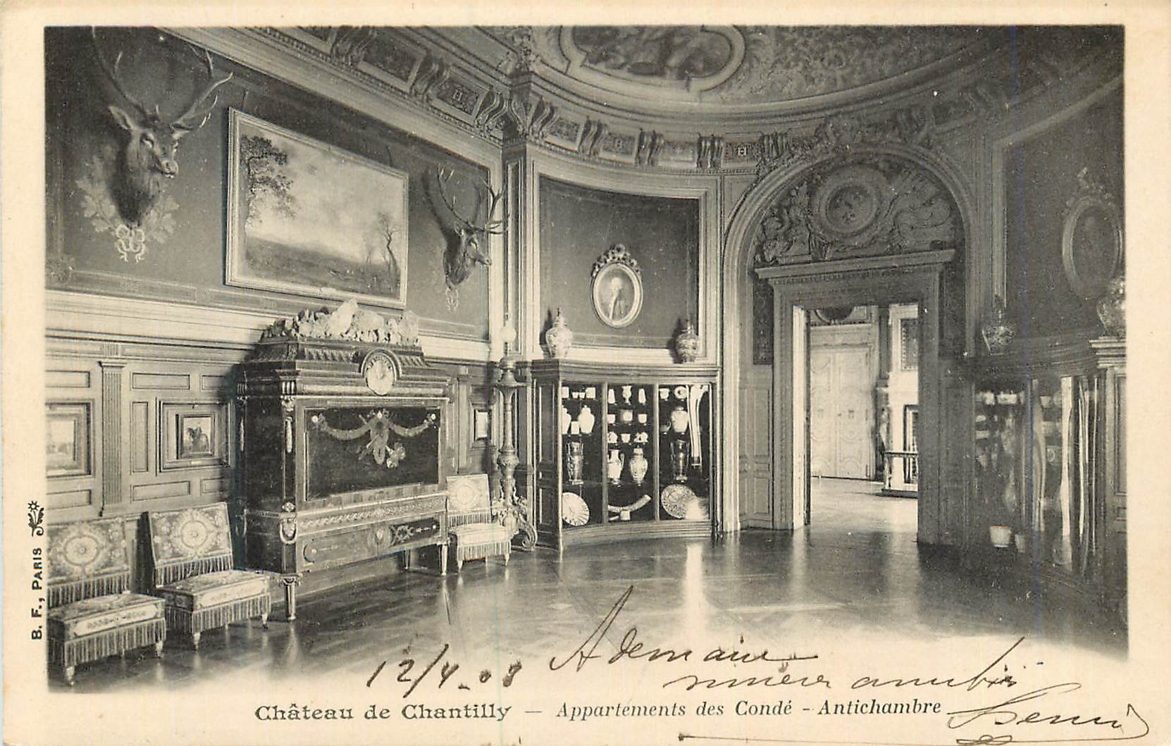 CPA Chateau de Chantilly Appartements des Conde Antichambre