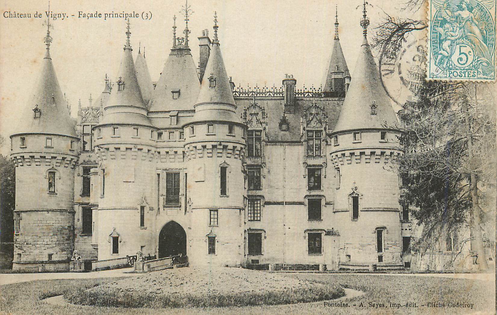 CPA Chateau de Vigny Facade Principale