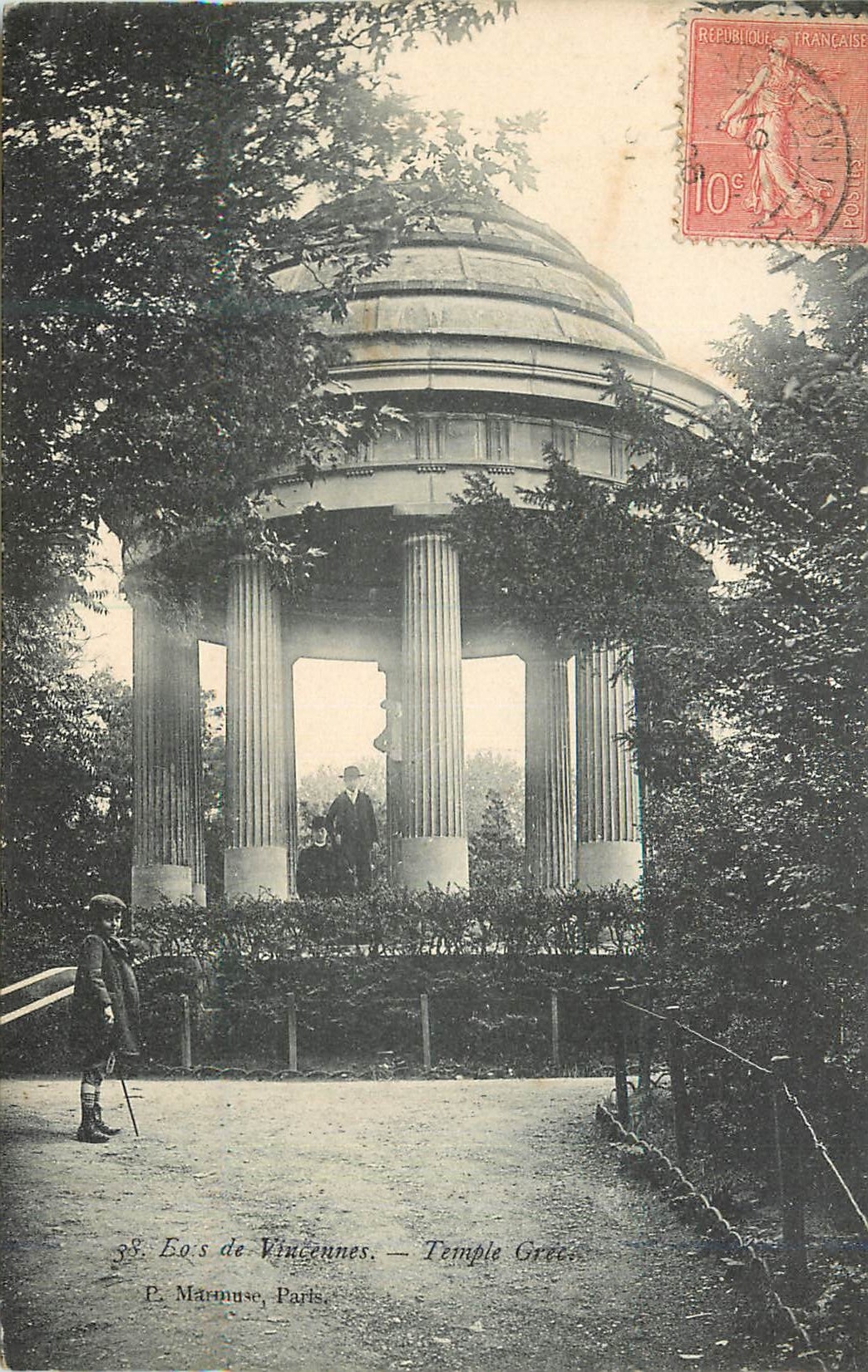 CPA Vincennes Temple Grec