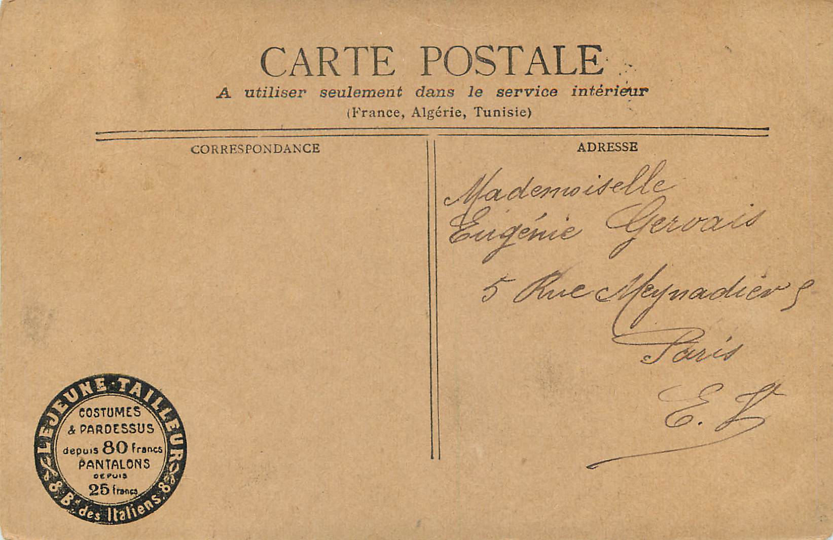 CPA Strasbourg Cathedrale entree de l'Horloge — Verso