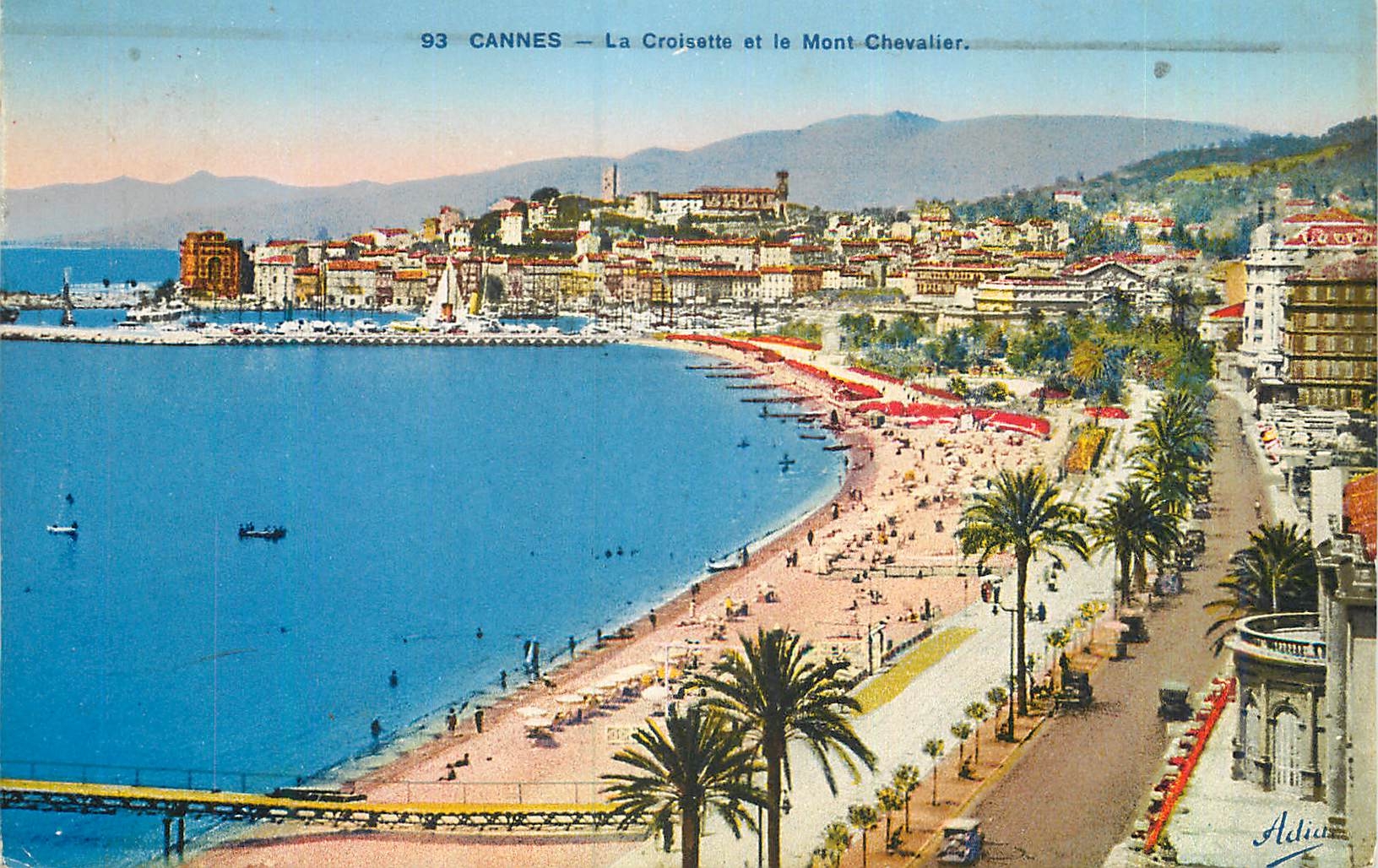 CPA Cannes La Croisette et le Mont Chevalier