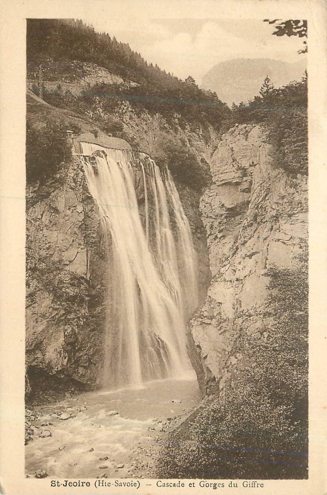St-Jeoire (Haute-Savoie) — Cascade et Gorges du Giffre — Éditeur non identifié