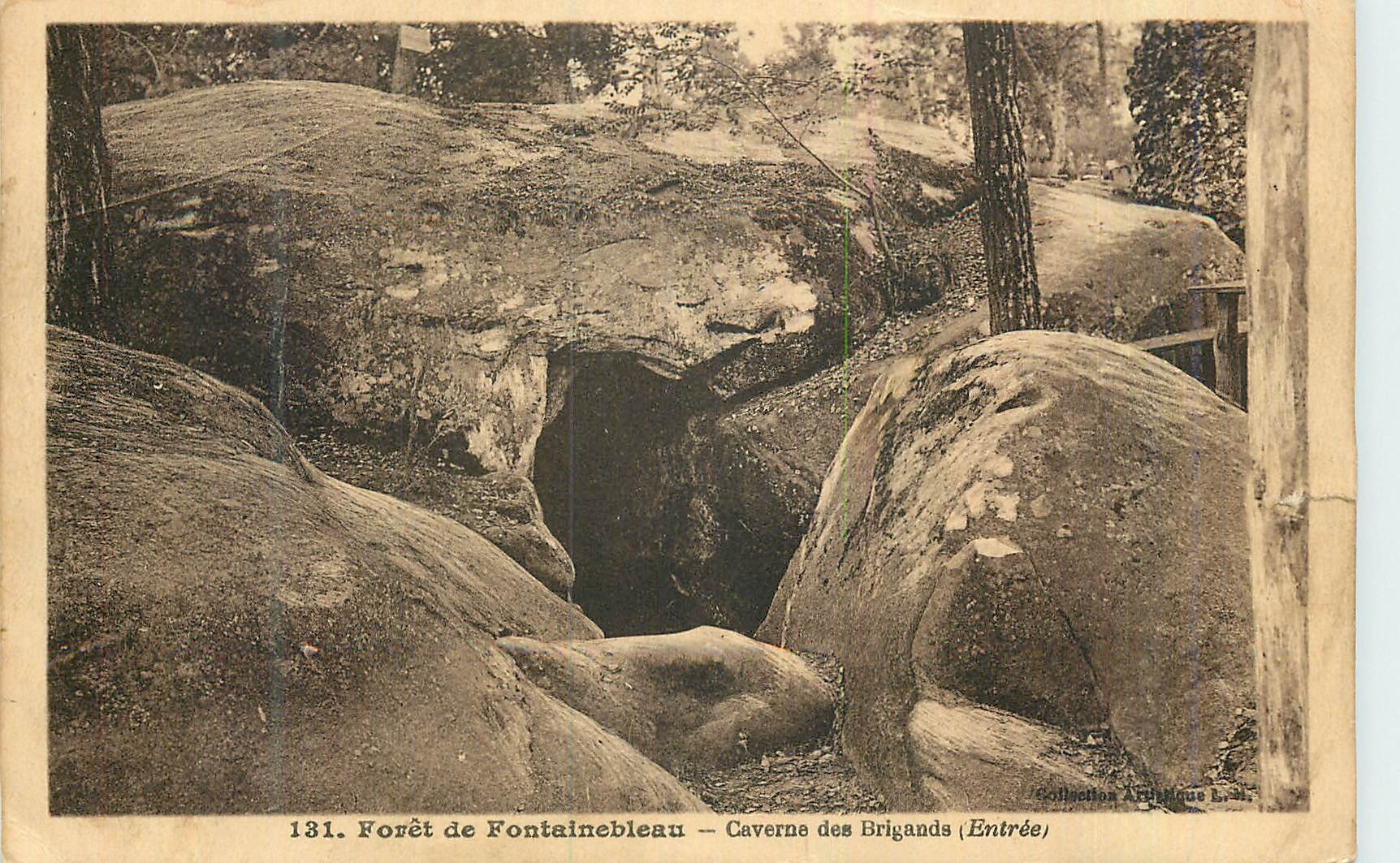 Forêt de Fontainebleau — Caverne des Brigands (Entrée) — Collection A. Bégloue, n°131