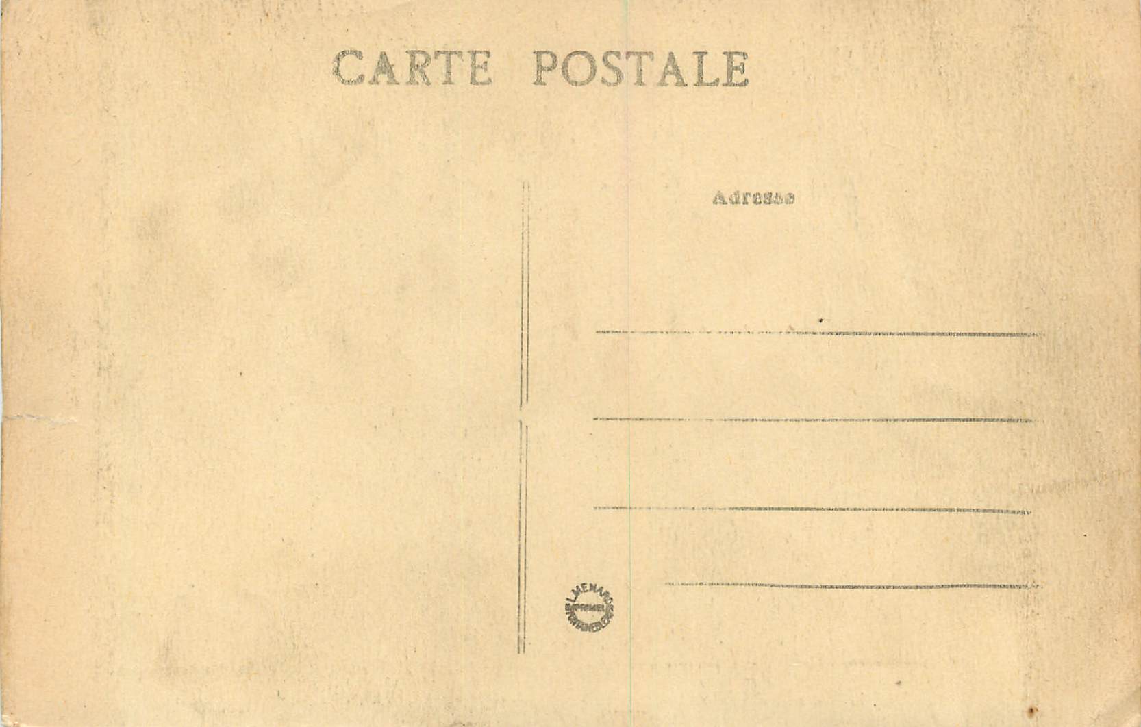 Forêt de Fontainebleau — Caverne des Brigands (Entrée) — Collection A. Bégloue, n°131 — Reverso