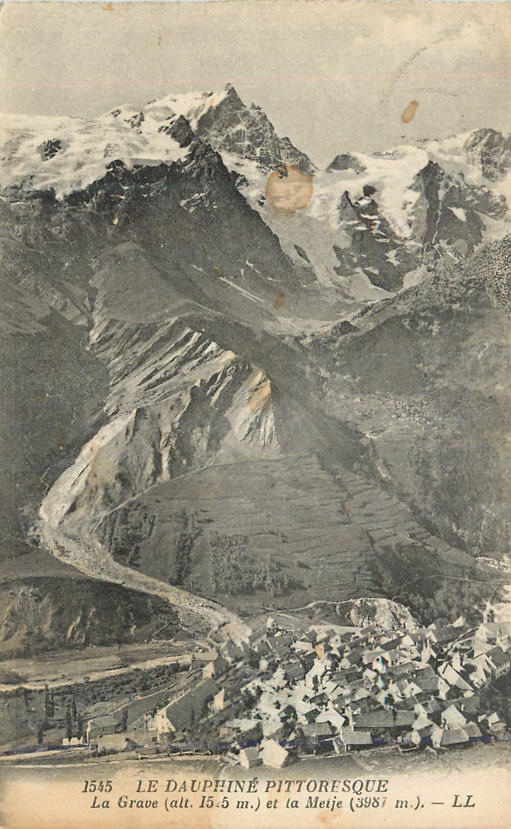 La Grave (alt. 15.5 m.) et la Meije (3987 m.) — LL
