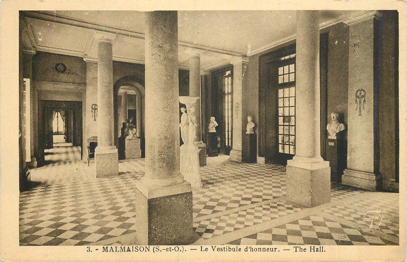 CPA Malmaison (S et O) Le Vestibule d'Honneur The Hall