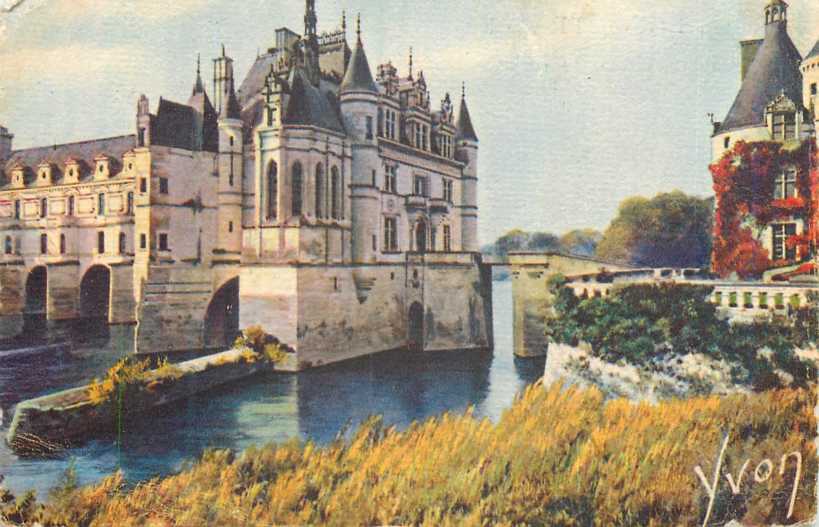 CPA La Douce de France Chateaux de la Loire Chateau de Chenonceaux Facade Nord Est