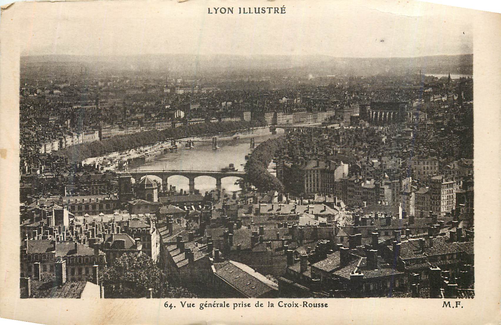 CPA Lyon Illustre Vue Generale Prise de la Croix Rousse