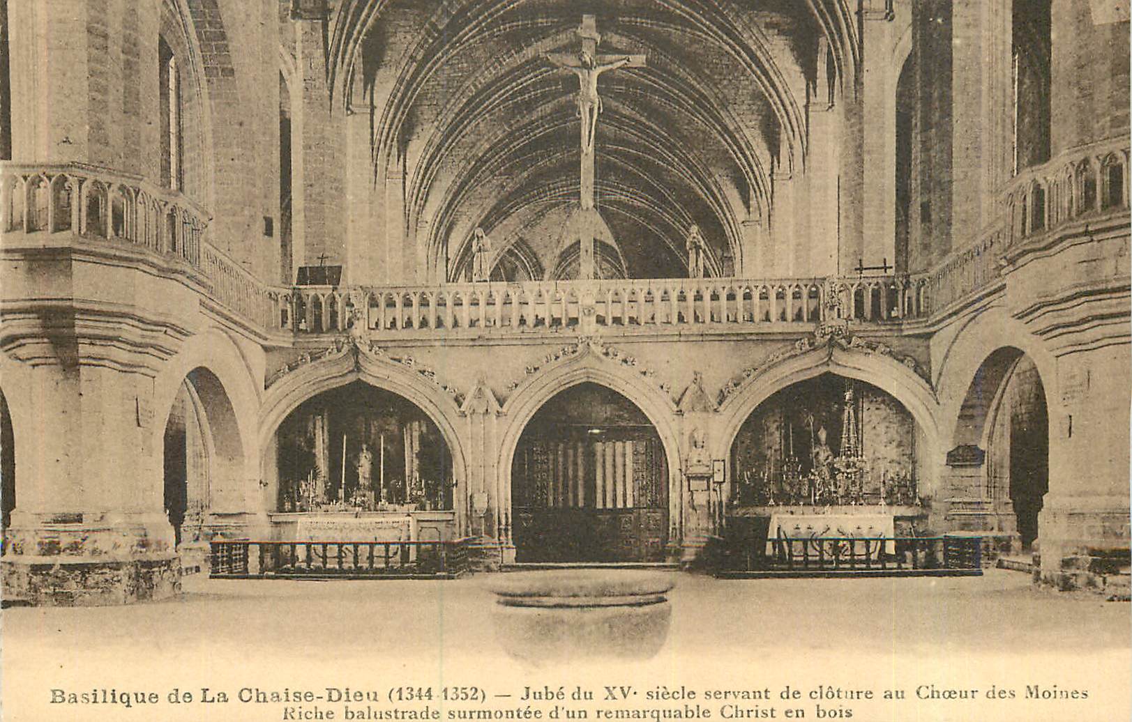 CPA Basilique de La Chaise Dieu (1344 1352) Jube du XVe Siecle