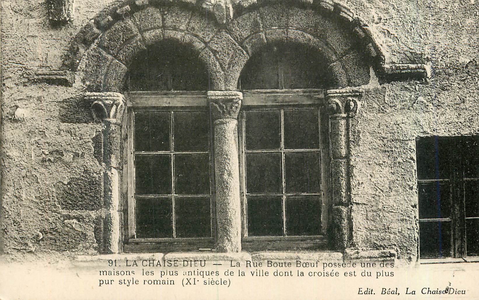 CPA La Chaise Dieu La Rue Boeuf Possede une des Maisons les Plus Antiques de la Ville