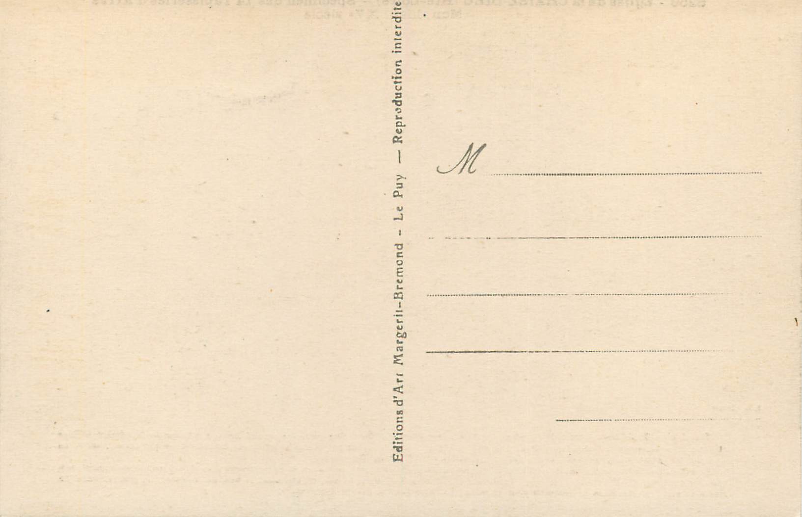 Église de la GIMISE DÉLO (Art. hist. | XVe siècle) — Specimen des 14 Tapisseries d'Irrus — Éditions d'Art Margeril-Bremond — Reverso