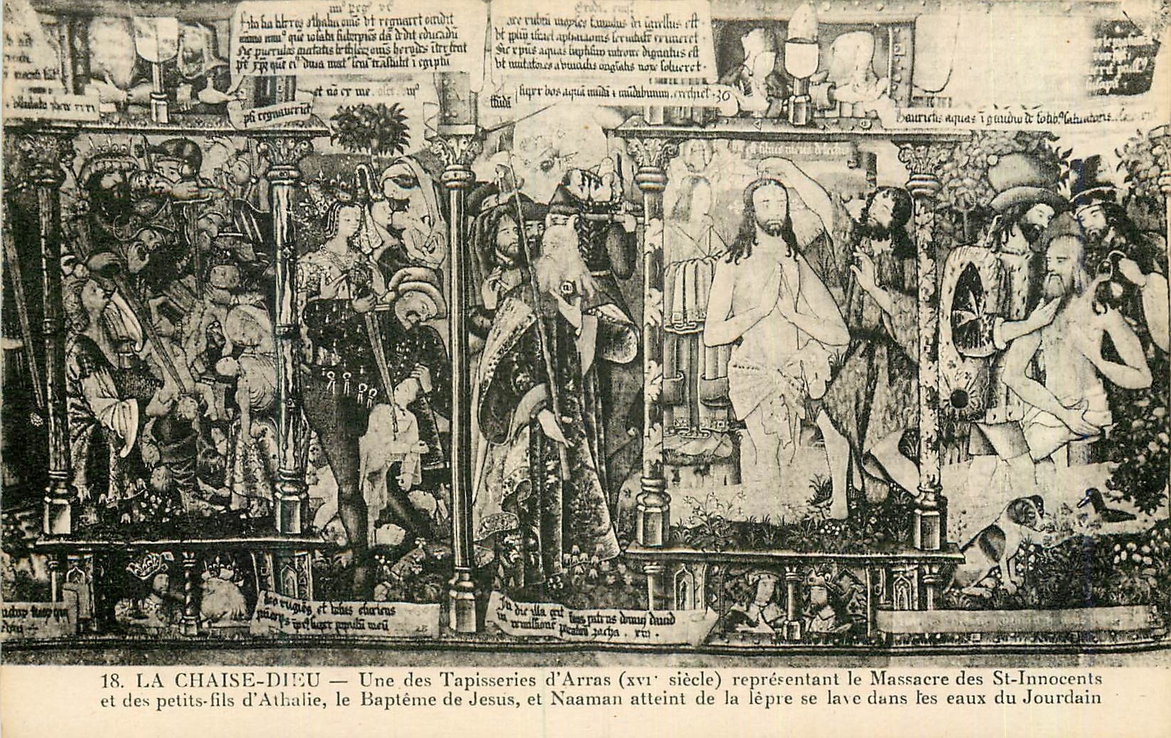 CPA La Chaise Dieu Une des Tapisseries d'Arras (XVIe Siecle)