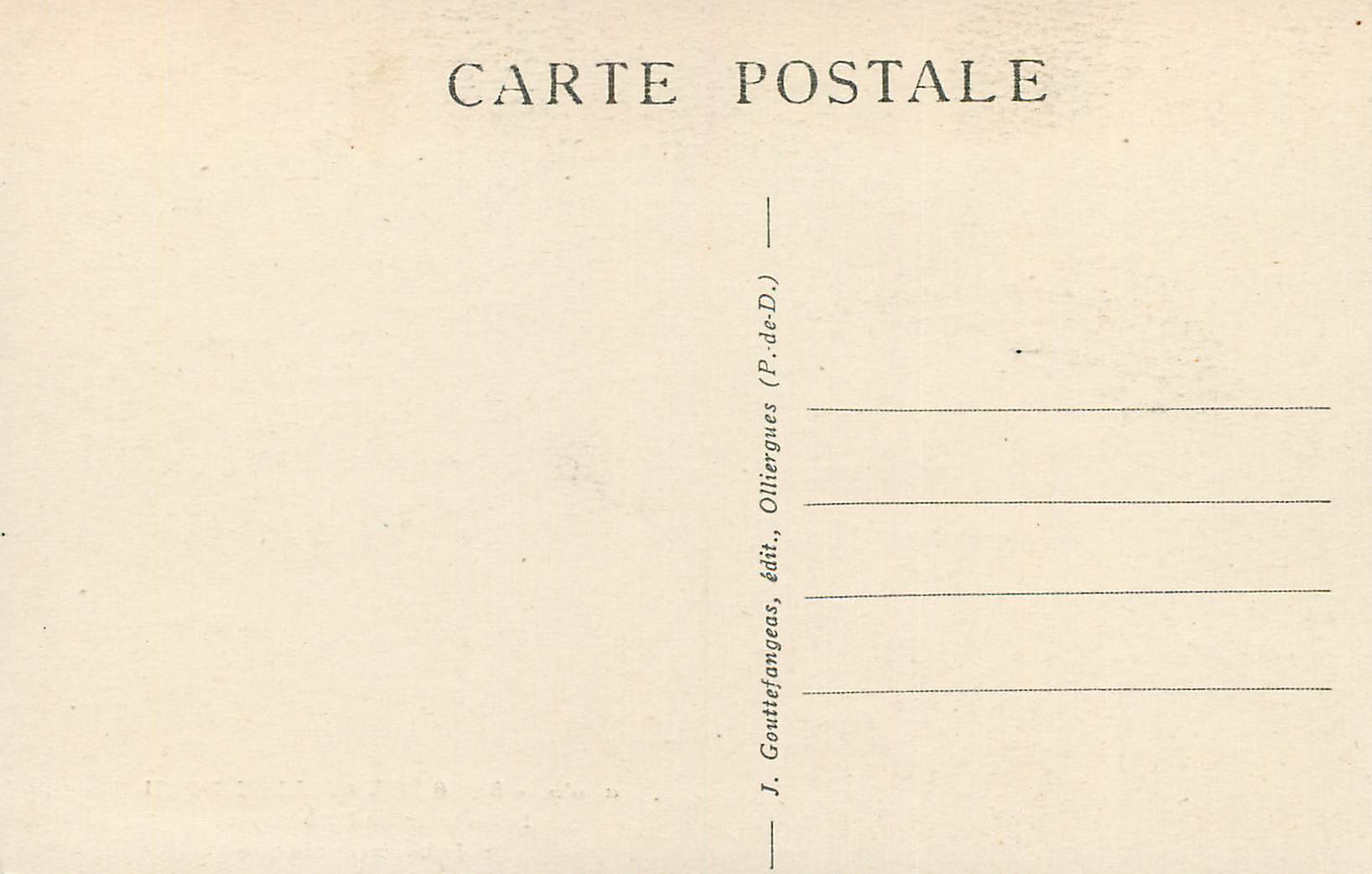 CPA La Chaise Dieu Interieur de l'Abbaye Le Jube (XIVe Siecle) — Rückseite