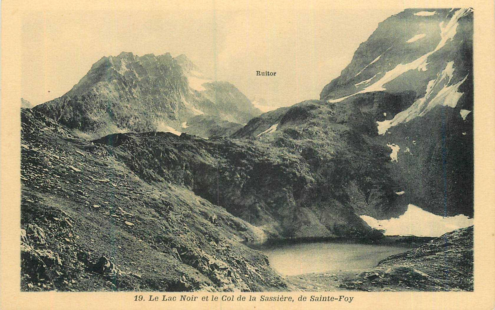 CPA Le Lac Noir et le Col de la Sassiere de Sainte Foy