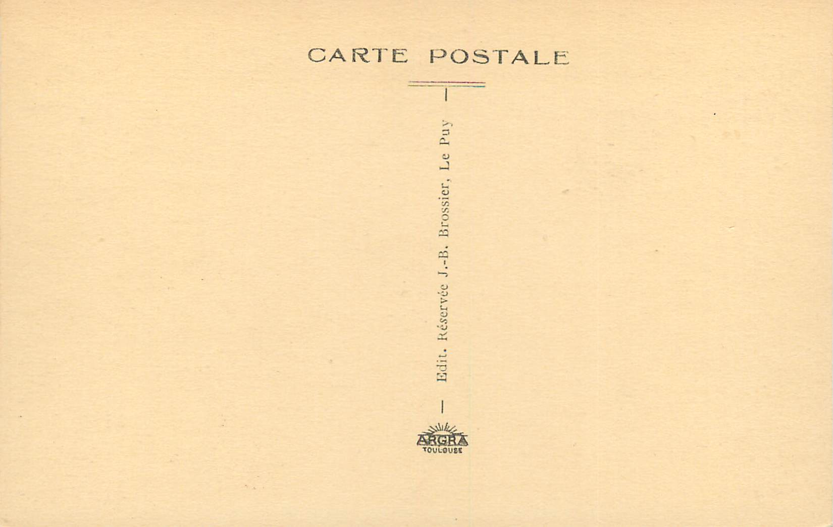 CPA Le Puy en Velay Eglise des Carmes — Verso