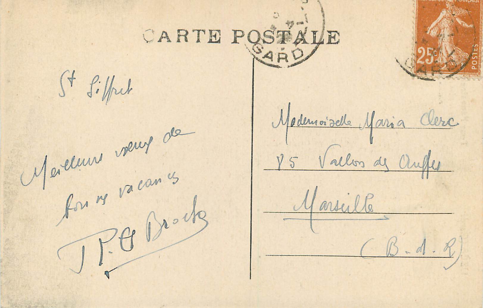 CPA Uzes (Gard) Tour Fenestrelle (XIIe Siecle) — Rückseite