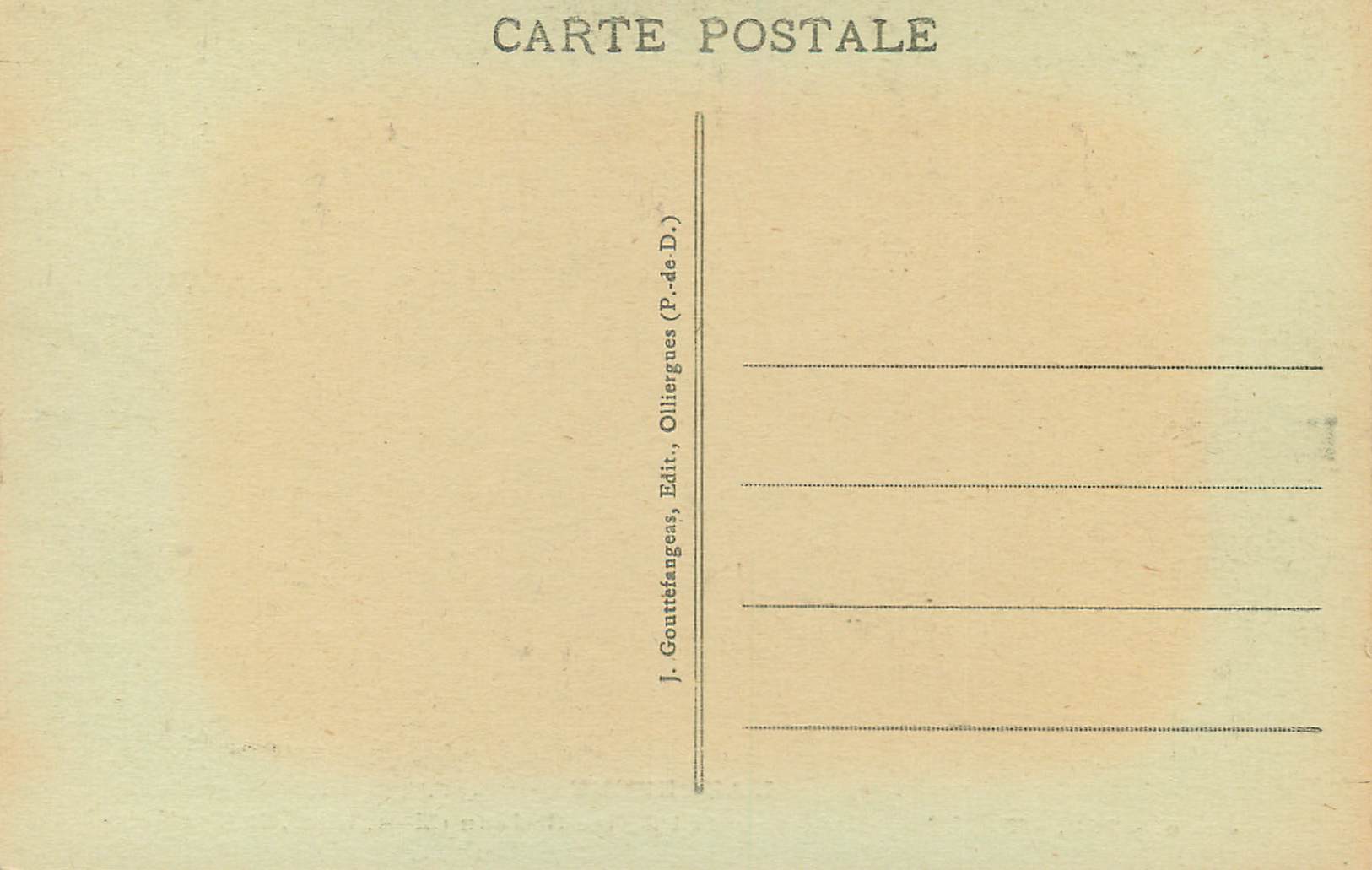 CPA L'Auvergne Thiers Interieur de l'Eglise St Jean (Mon Hist XIVe Siecle) — Verso