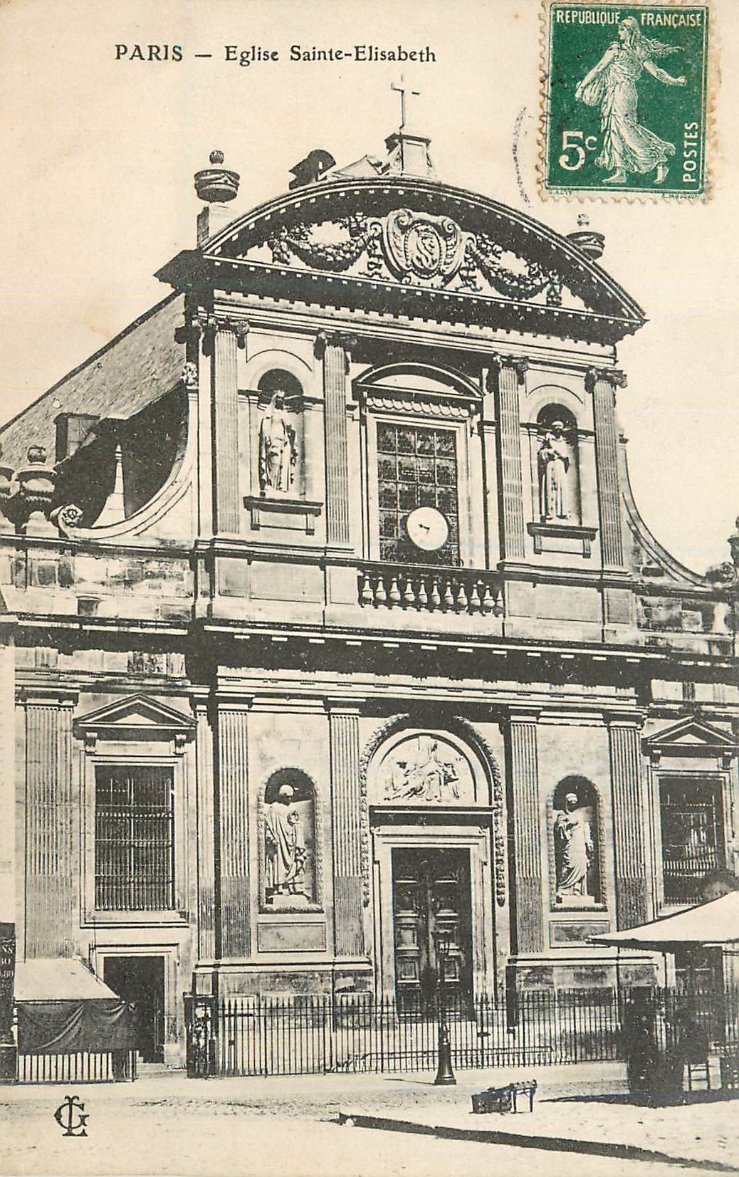 CPA Paris Eglise Sainte Elisabeth 