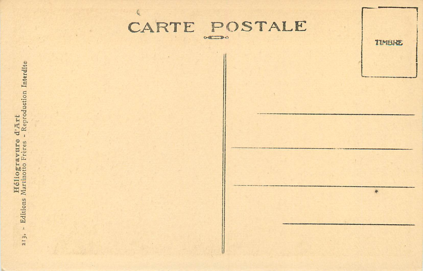 CPA La Route de la Berarde La Cascade et le Pont du Diable — Verso