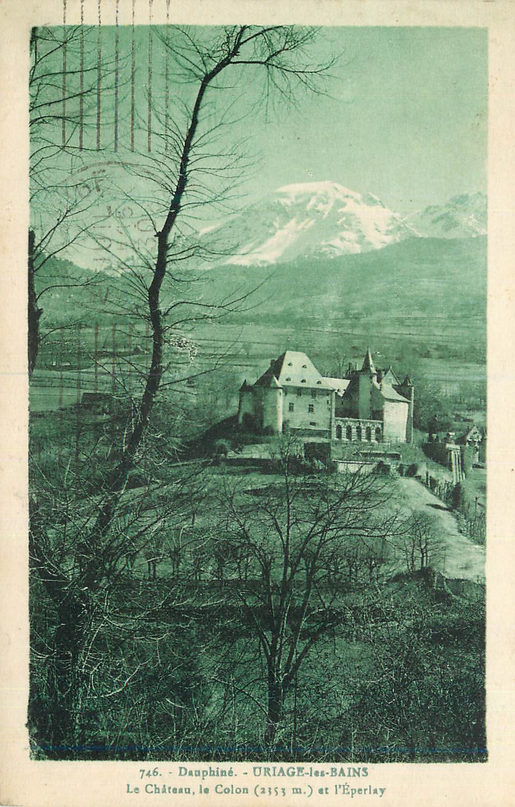 CPA Dauphine Uriage les Bains Le Chateau Le Colon et l'Eperlay