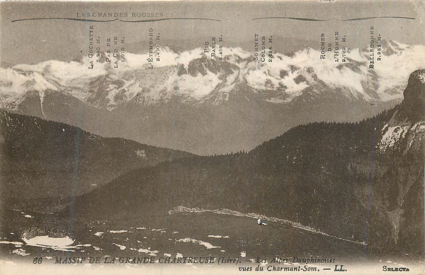 Massif de la Grande Chartreuse (Isère) — Les Alpes Dauphinoises vues du Charmont-Som — Selecta
