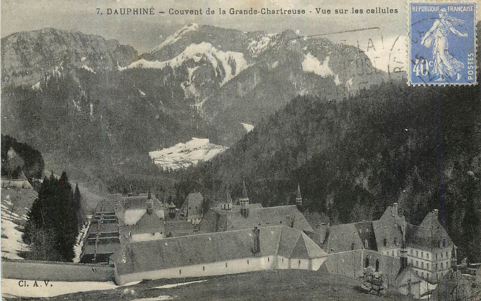 CPA Dauphine Couvent de la Grande Chartreuse Vue sur les Cellules