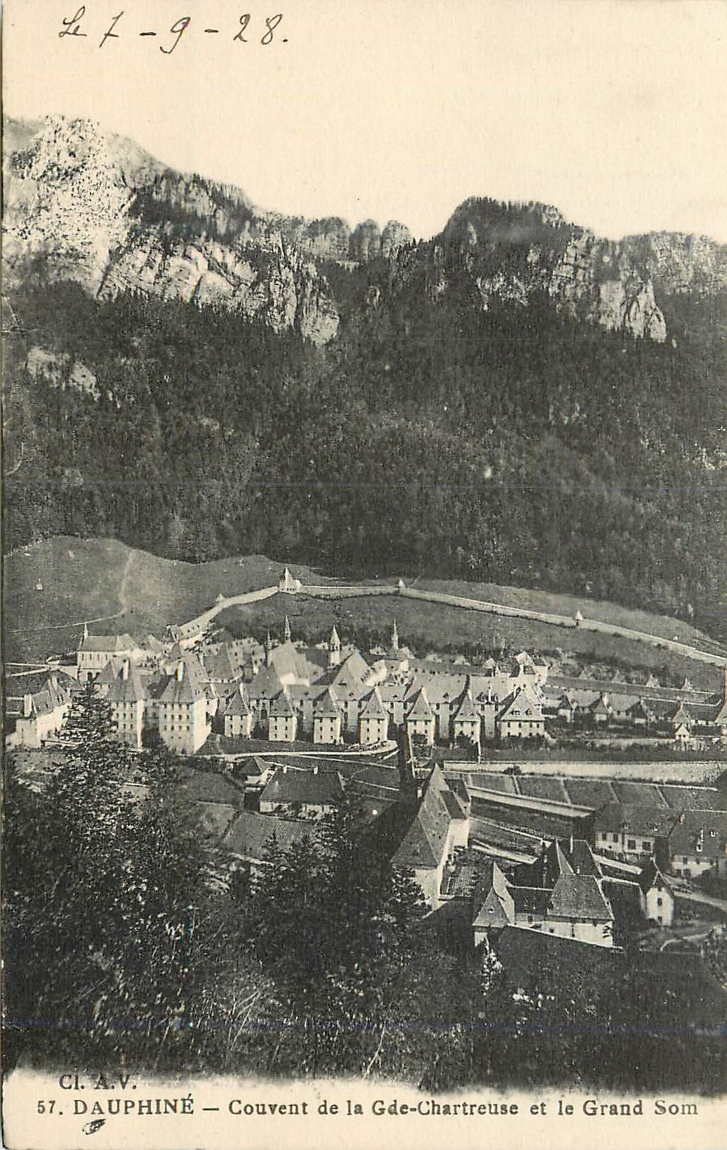 Dauphiné — Couvent de la Grande-Chartreuse et le Grand Som — CI.A.V. n°57