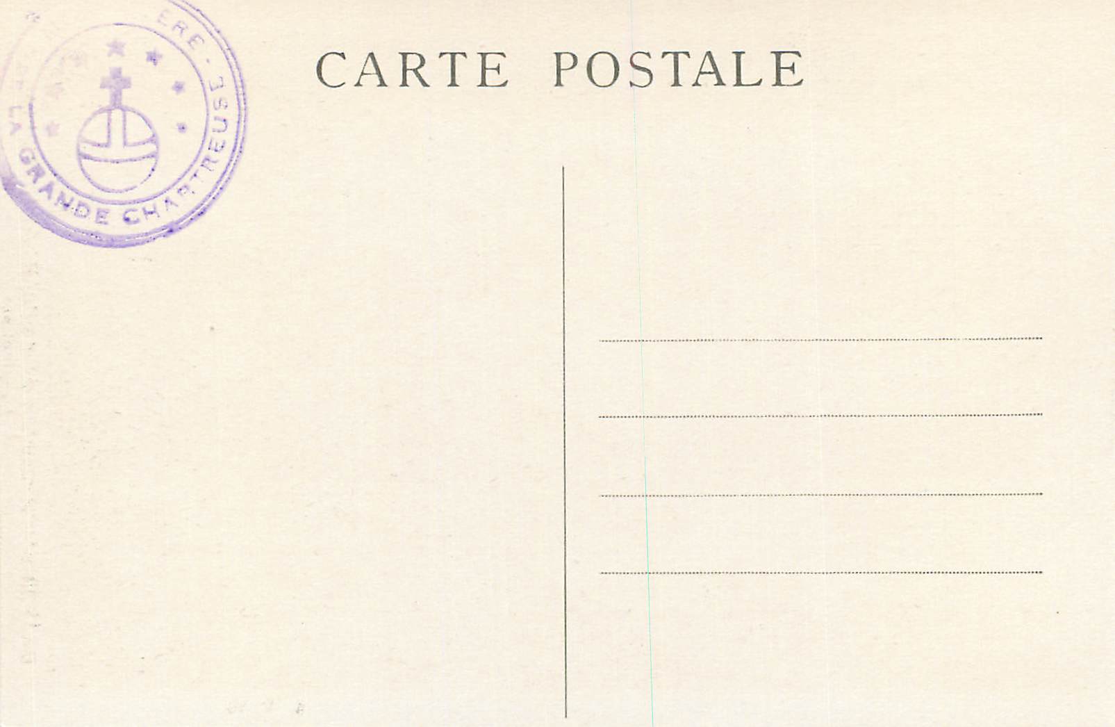 Intérieur du couvent de la Grande-Chartreuse — Le cimetière — CL.A.V. n°11 — Rückseite