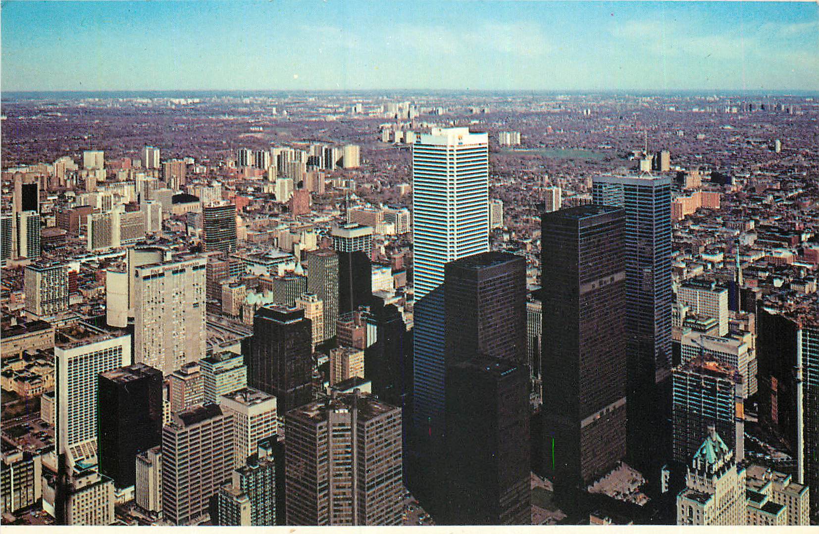 CPM Toronto Ontario Canada Coup d'Oeil de la Tour CN vers le Nord Est