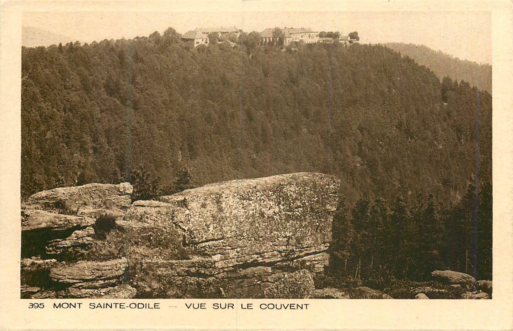 CPA Mont Sainte Odile Vue sur le Couvent