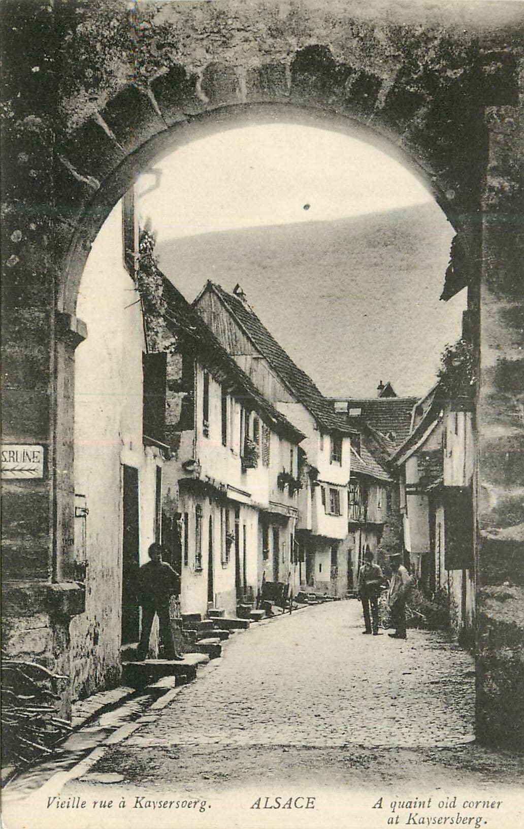 CPA Alsace Vieille Rue a Kaysersberg