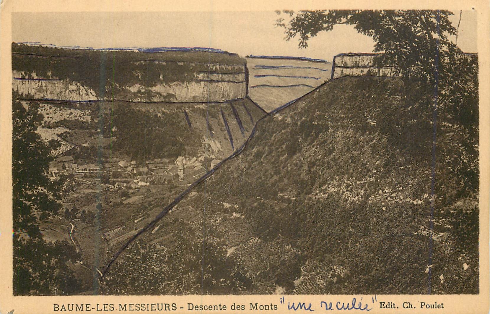 CPA Baume les Messieurs Descente des Monts