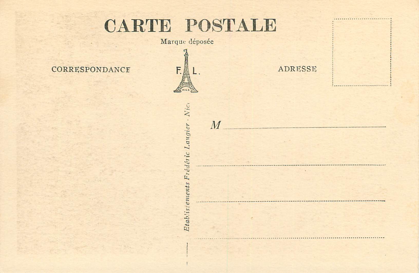 St-Cézaire (A.M.) — Intérieur des Grottes — Éditeur F.L. n° 958 — Rückseite