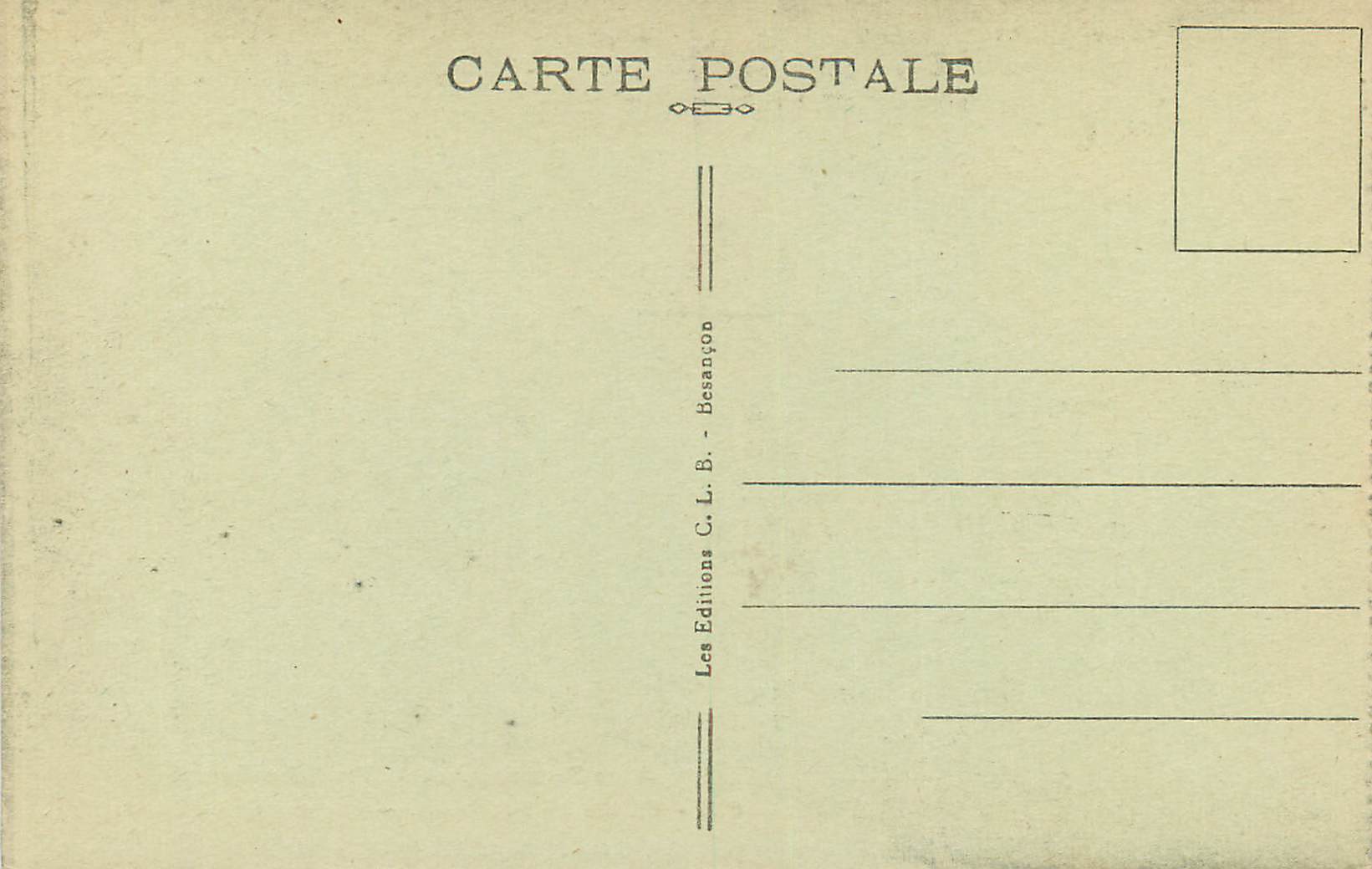 CPA Sites Pittoresques de Franche Comte Vallee de la Loue Source de la Loue — Rückseite