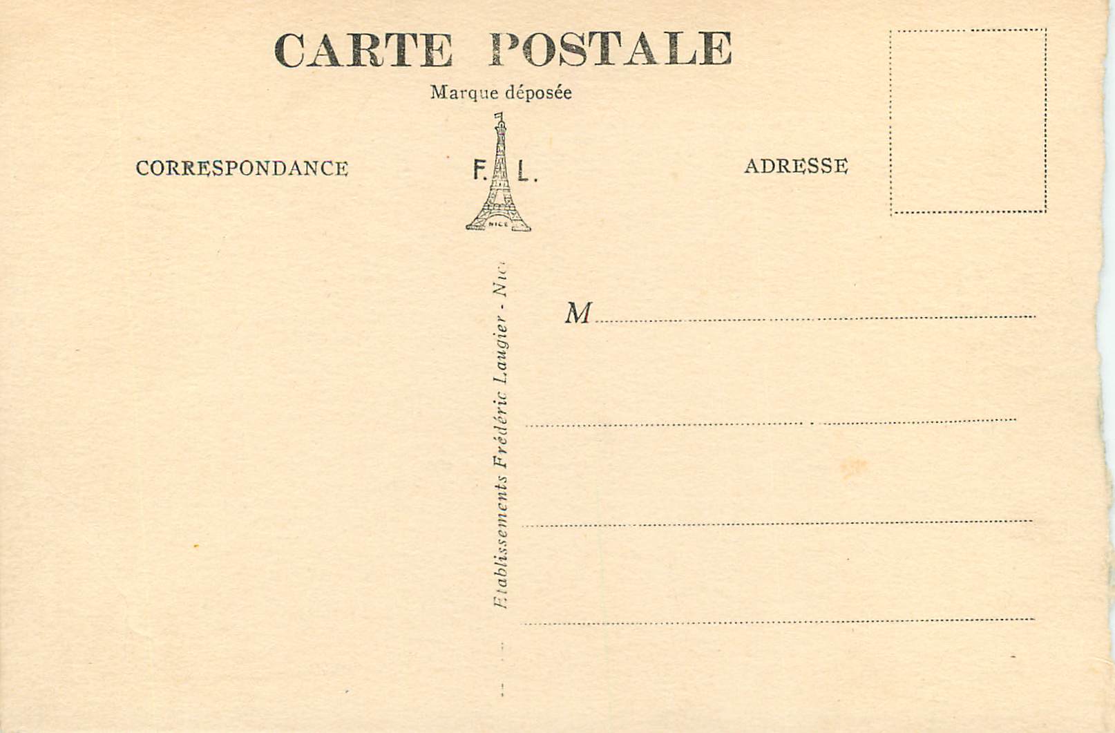 St-Cézaire — Un Coin de la Salle des Draperies — F. L. — Rückseite
