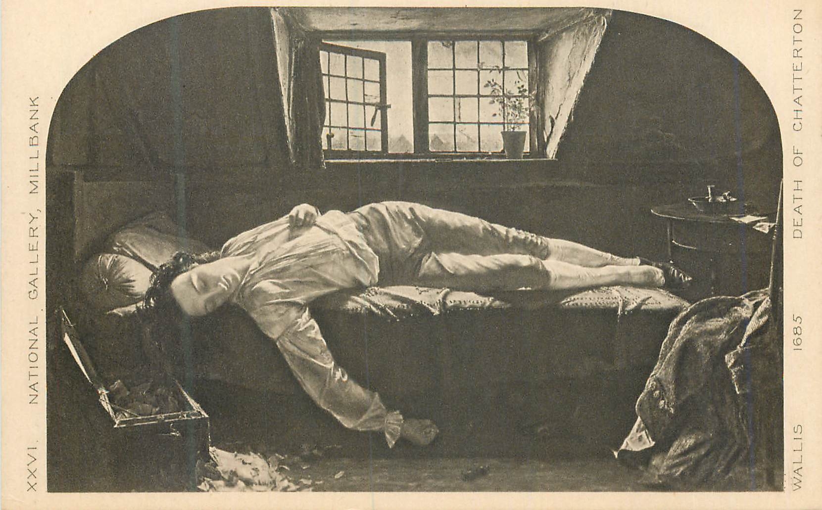 CPA National Gallery Millbank Wallis 1685 Death of Chatterton