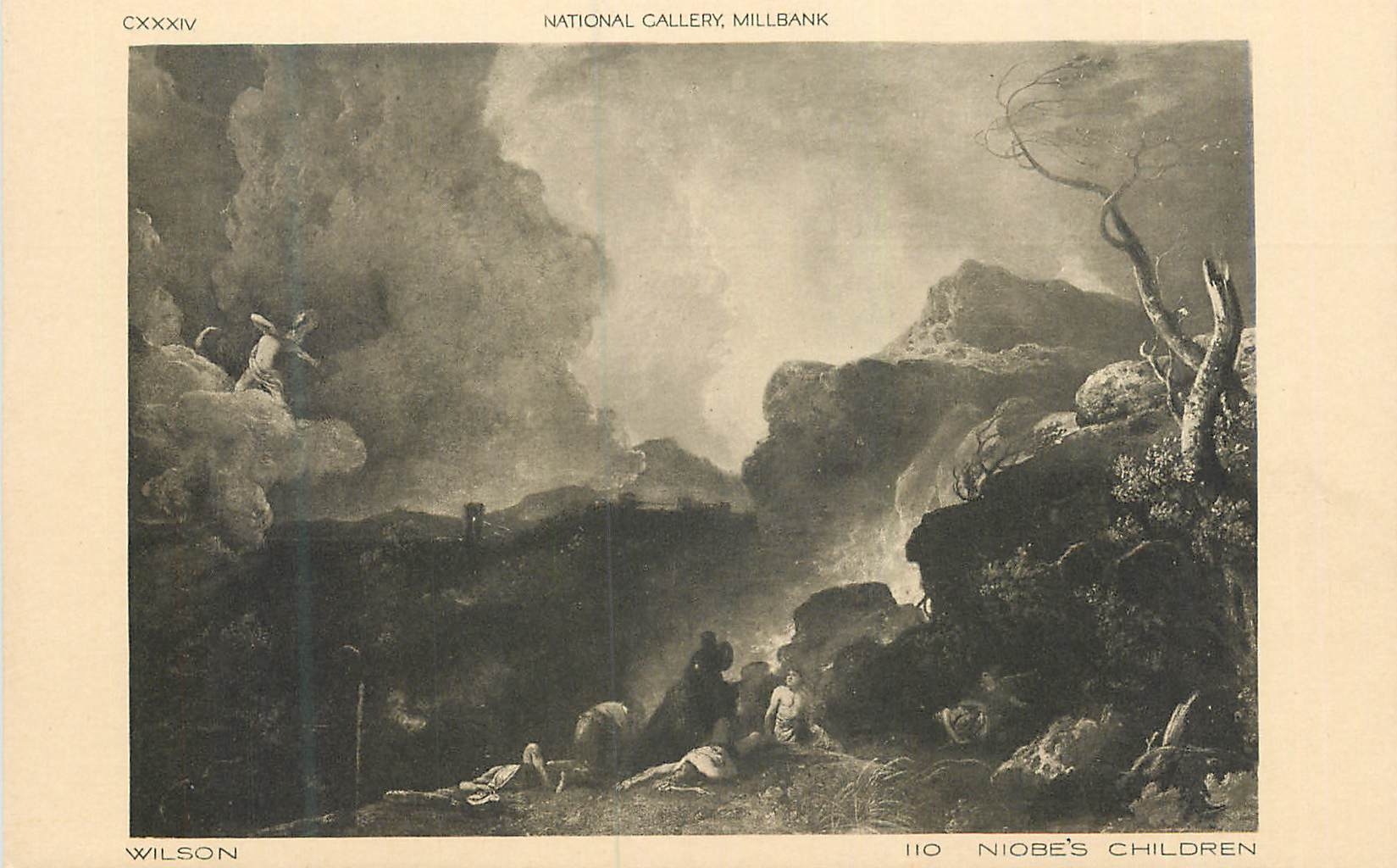 CPA National Gallery Millbank Wilson Niobes Children