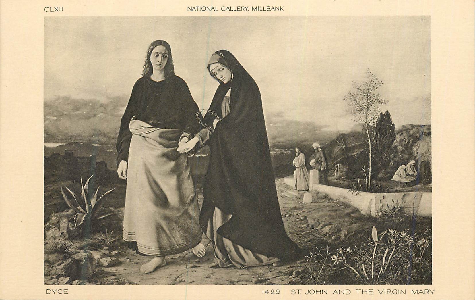 CPA National Gallery Millbank Dyce St John and the Virgin Mary