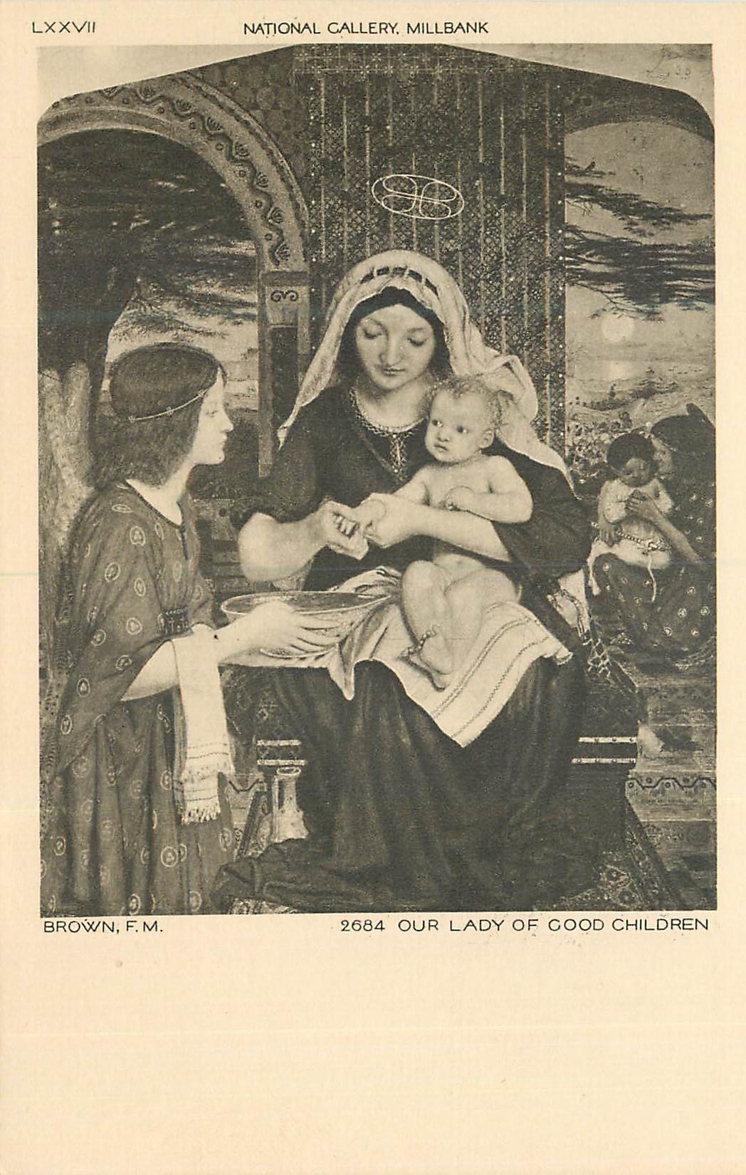 CPA National Gallery Millbank Brown FM Our Lady of Good Children