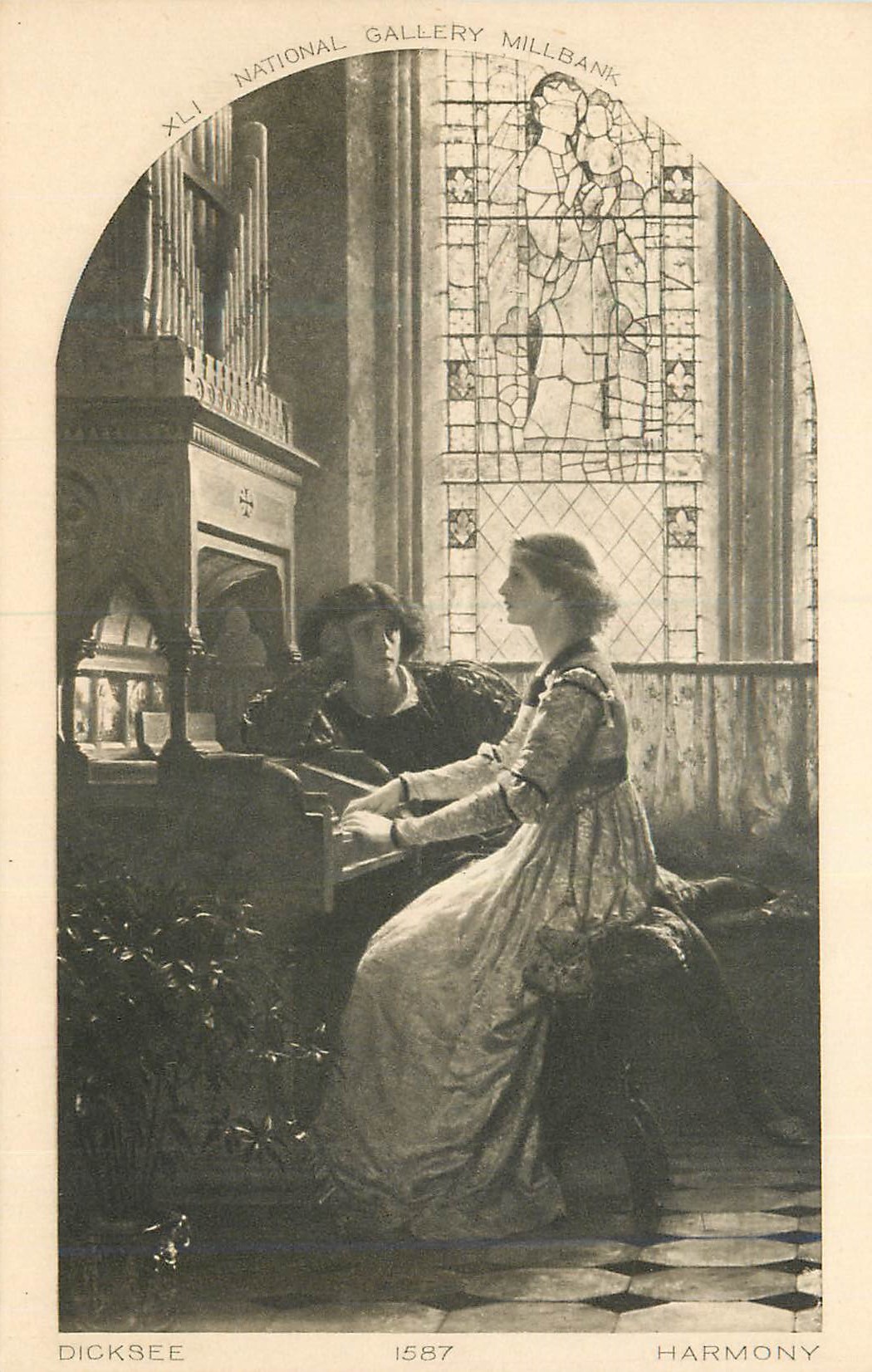 CPA National Gallery Millbank Dicksee Harmony