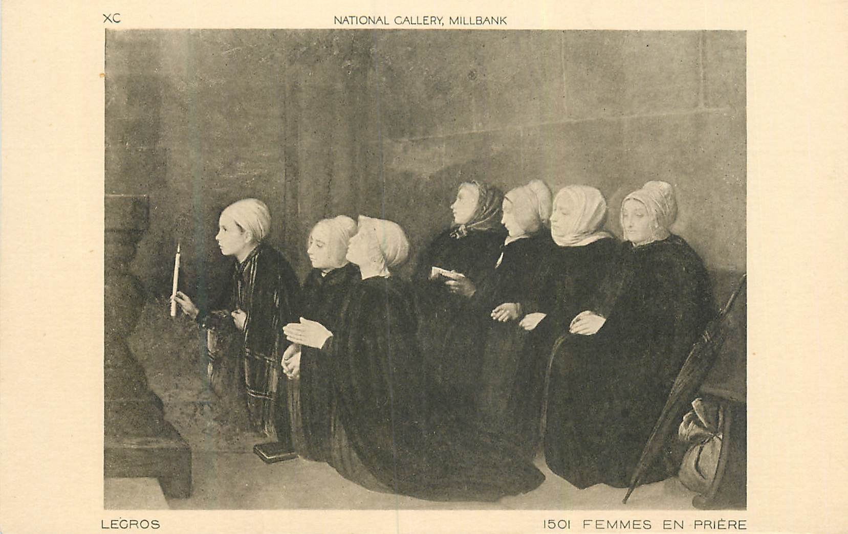 CPA National Gallery Millbank Legros Femmes en Priere