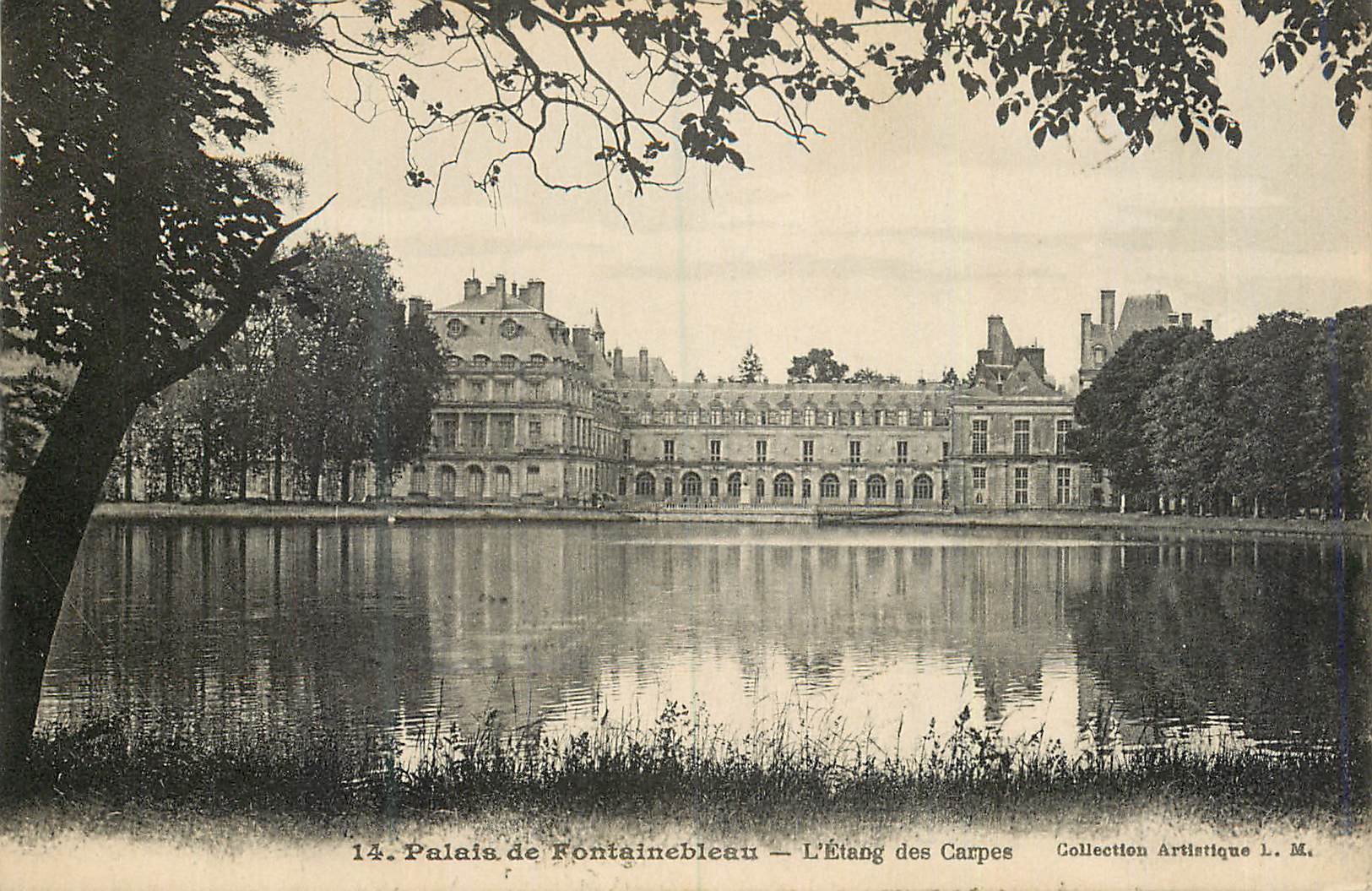 Palacio de Fontainebleau — L'Étang des Carpes — Colección Artística L. M.