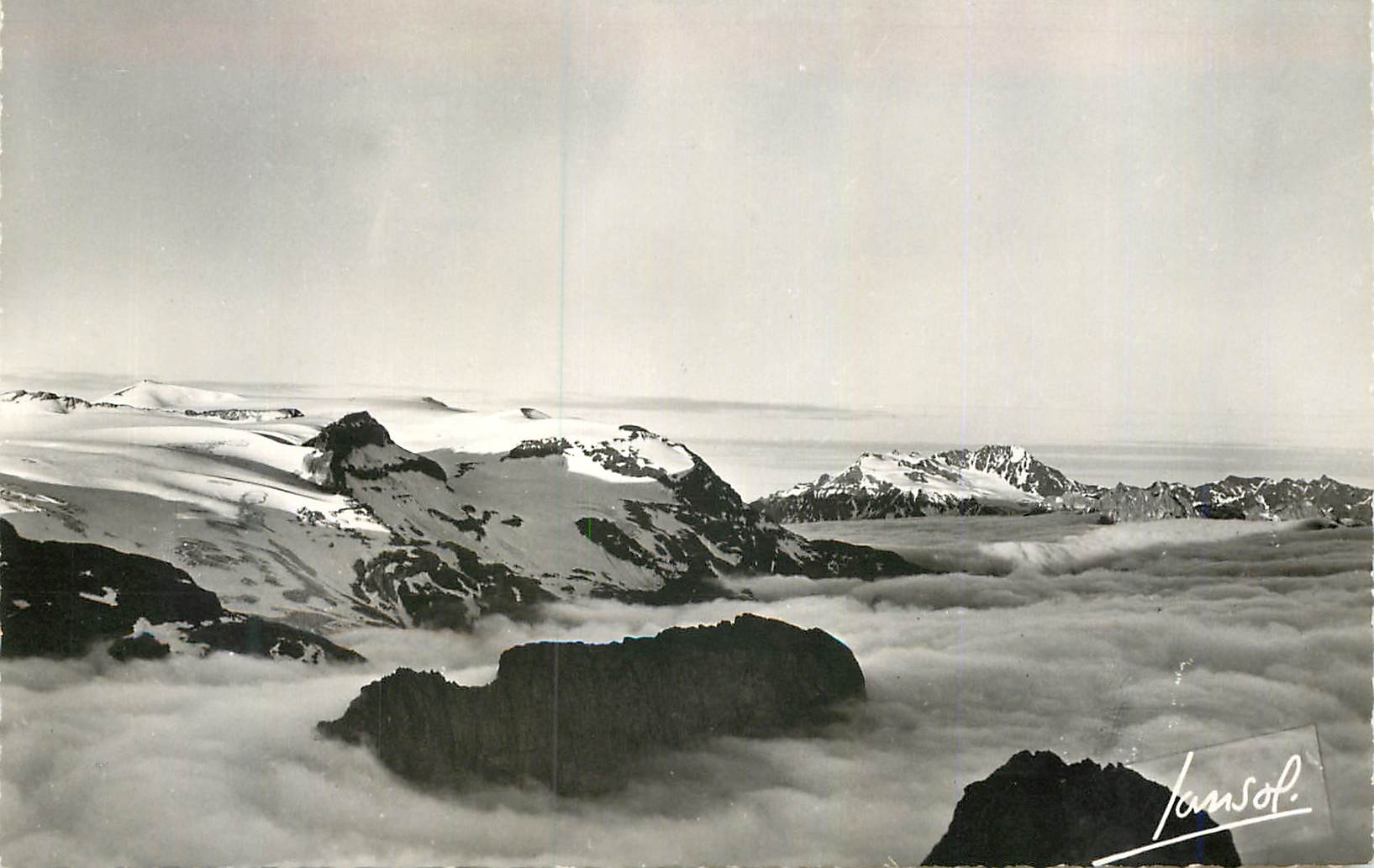 CPM la Haute Montagne Mer de Nuages su la Vallee de Pralognan vue de la Gliere