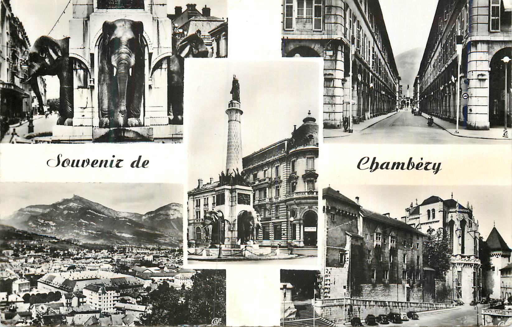 CPM Chambery Fontaine des Elephants les Arcades Place des Elephants