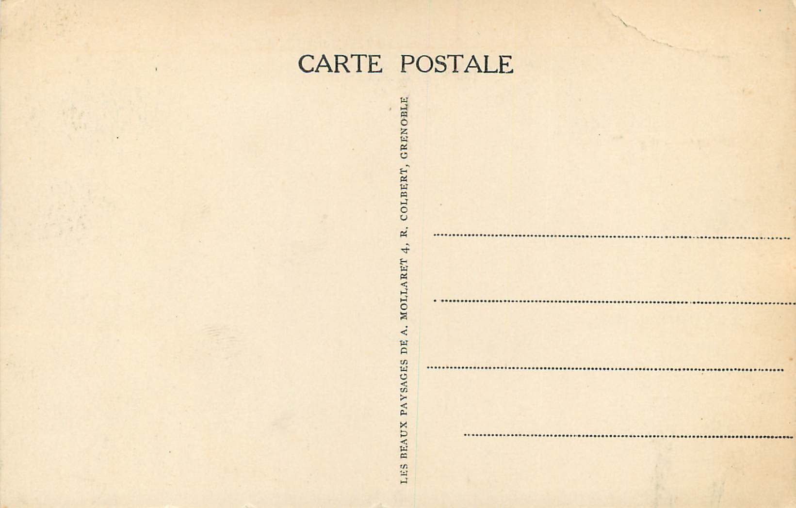 CPM Dauphine la Grave les Clochers et la Meije — Back